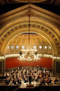 Uppsala Kammarorkester i universititetets aula