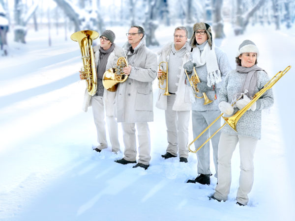 Linnékvintetten i vinterlandskap